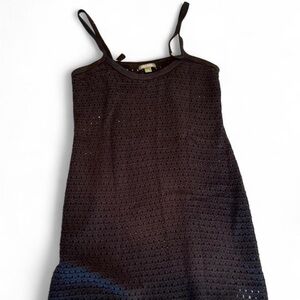 Black Tank Crochet Dress